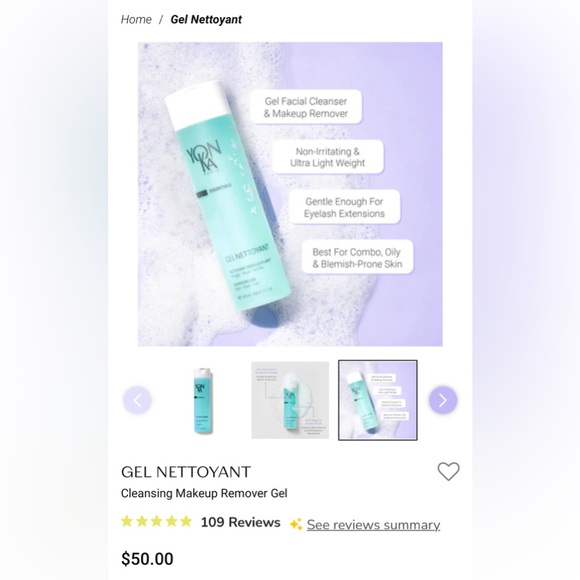 YONKA GEL Cleansing Makeup Remover Gel - Picture 3 of 5